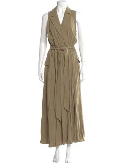 Pre-owned L'agence Long Dress In Neutral