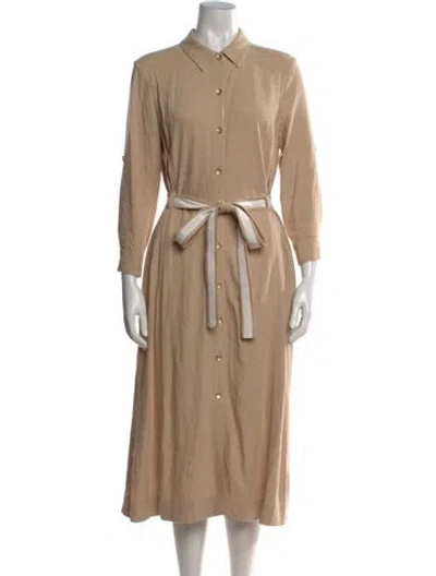 Pre-owned L'agence Long Dress In Neutral