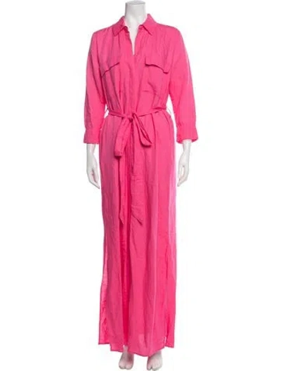 Pre-owned L'agence Long Dress In Pink