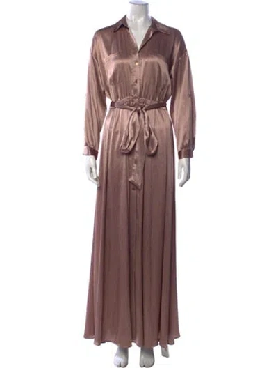 Pre-owned L'agence Long Dress W/ Tags In Brown