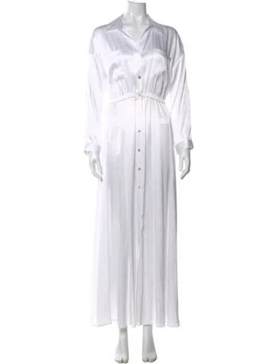 Pre-owned L'agence Long Dress In White