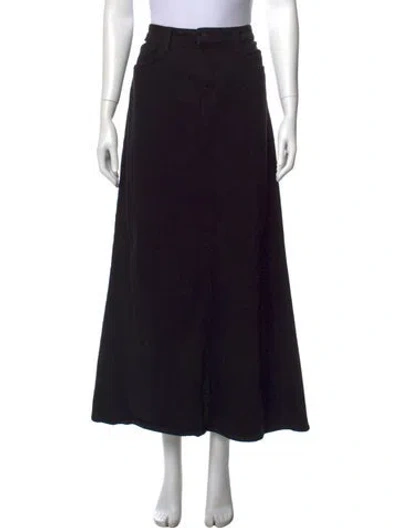 Pre-owned L'agence Long Skirt In Black