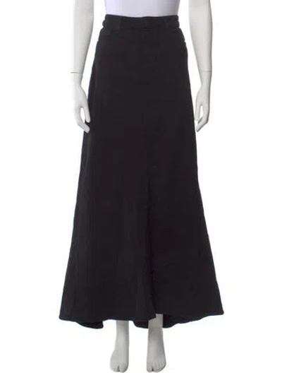 Pre-owned L'agence Long Skirt In Black
