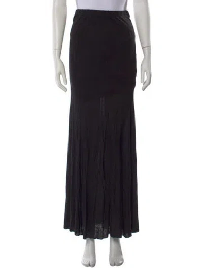 Pre-owned L'agence Long Skirt In Black
