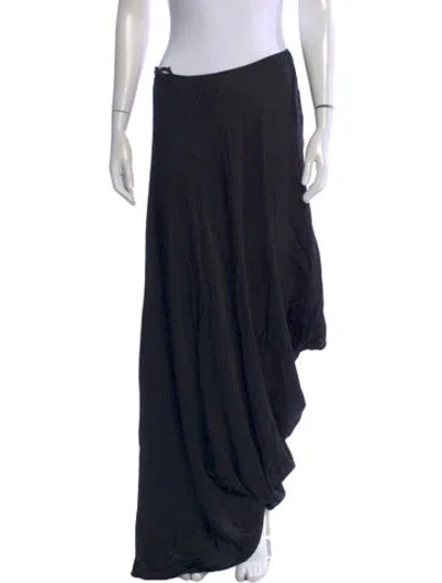 Pre-owned L'agence Long Skirt In Black
