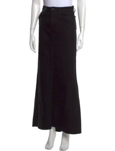 Pre-owned L'agence Long Skirt In Black