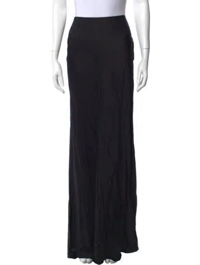 Pre-owned L'agence Long Skirt In Black
