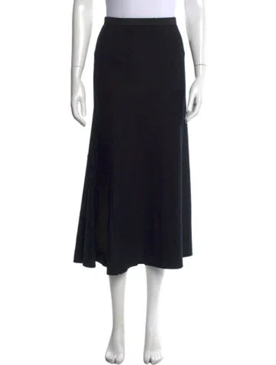Pre-owned L'agence Long Skirt In Black