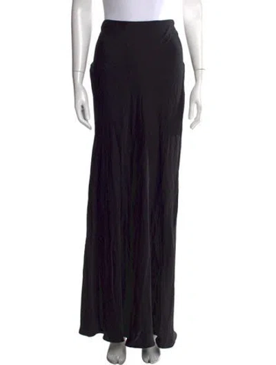 Pre-owned L'agence Long Skirt In Black