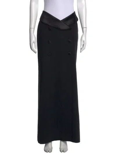 Pre-owned L'agence Long Skirt In Black