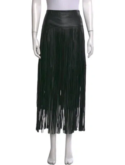 Pre-owned L'agence Long Skirt In Black