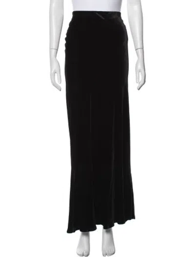 Pre-owned L'agence Long Skirt In Black