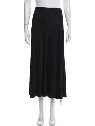 Pre-owned L'agence Long Skirt In Blue