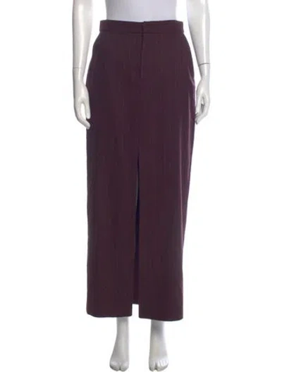 Pre-owned L'agence Long Skirt In Purple