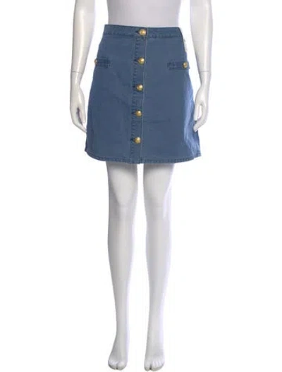 Pre-owned L'agence Long Skirt W/ Tags In Blue
