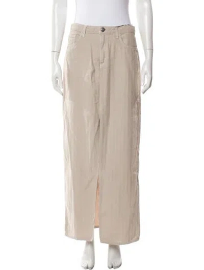 Pre-owned L'agence Long Skirt W/ Tags In Neutral