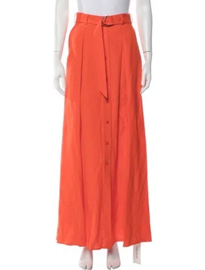 Pre-owned L'agence Long Skirt W/ Tags In Orange