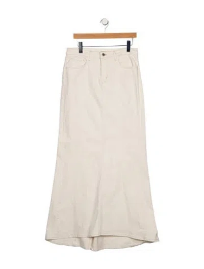 Pre-owned L'agence Long Skirt In White