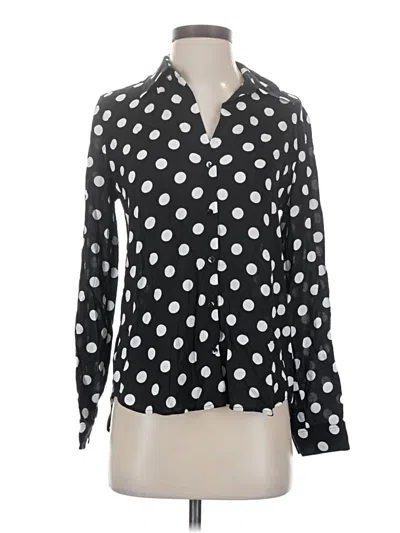 Pre-owned L'agence Long Sleeve Blouse In Black