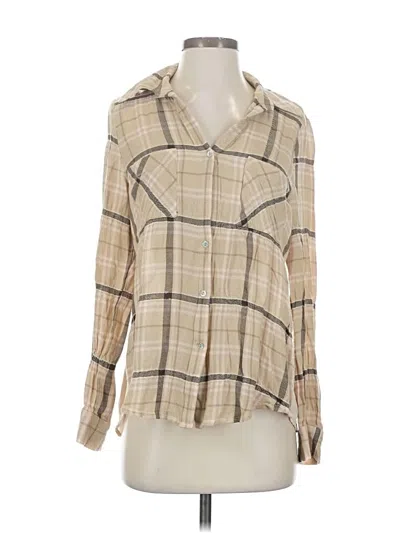 Pre-owned L'agence Long Sleeve Blouse In Brown