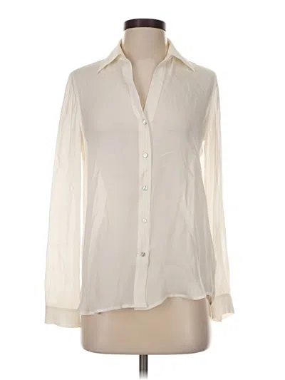 Pre-owned L'agence Long Sleeve Blouse In Ivory