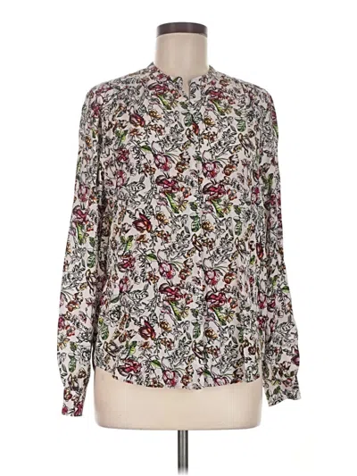 Pre-owned L'agence Long Sleeve Blouse In Ivory