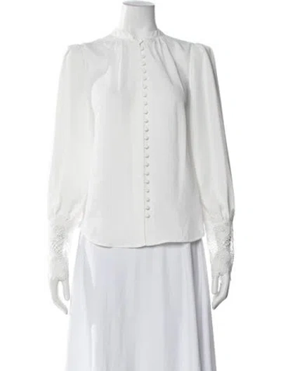 Pre-owned L'agence Long Sleeve Blouse W/ Tags In White