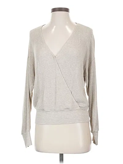 Pre-owned L'agence Long Sleeve T-shirt In Gray