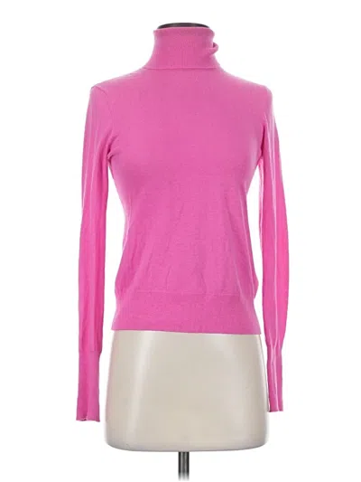 Pre-owned L'agence Long Sleeve Turtleneck In Pink