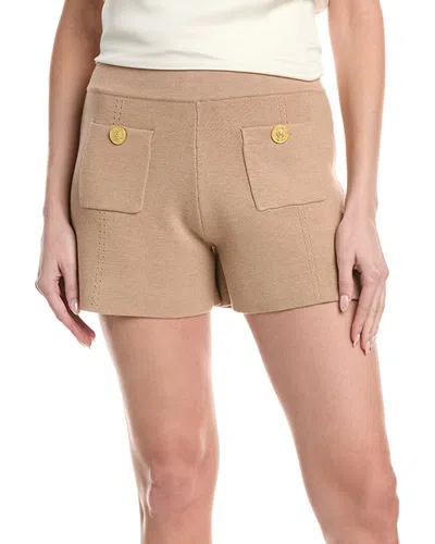 L'agence Lottie Knit Short In Brown