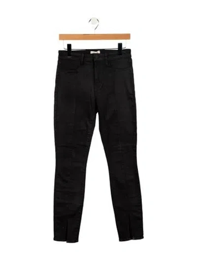 Pre-owned L'agence Low-rise Skinny Leg Jeans In Black