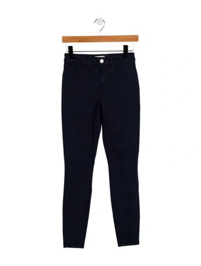 Pre-owned L'agence Low-rise Skinny Leg Jeans In Blue