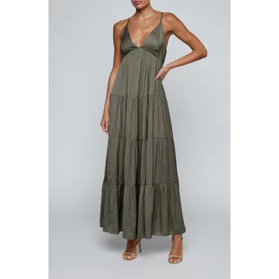 L'agence Lua Tiered Maxi Sundress In Multi
