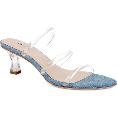 L'agence Ludovica Slide Sandal In Blue