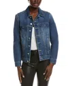 L'agence Mack Oversized Denim Jacket In Blue
