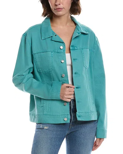 L'agence Mack Oversized Jacket In Blue
