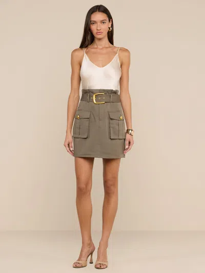 L'agence Maelis Mini Skirt In Green