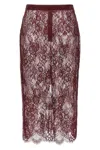 L'agence Makena Midi Skirt In Red