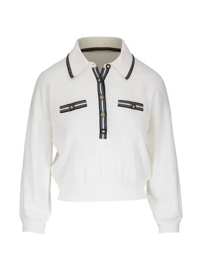 L'agence Malaki Polo Top In White