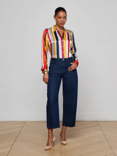 L'agence Mallis Bow-leg Jean In Multi