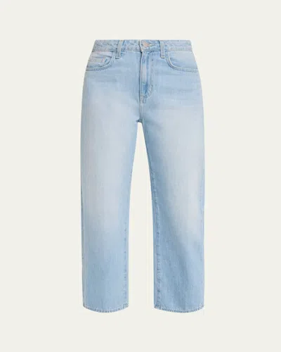 L'agence Mallis High-rise Bow-leg Jeans In Blue