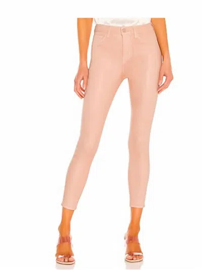 L'agence Margo Skinny Jeans In Petal Coated In Pink