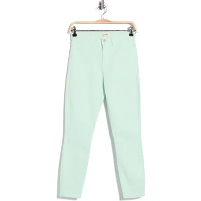 L'agence Tati High Rise Crop Micro Bootcut Jean In Pale Jade In Pattern