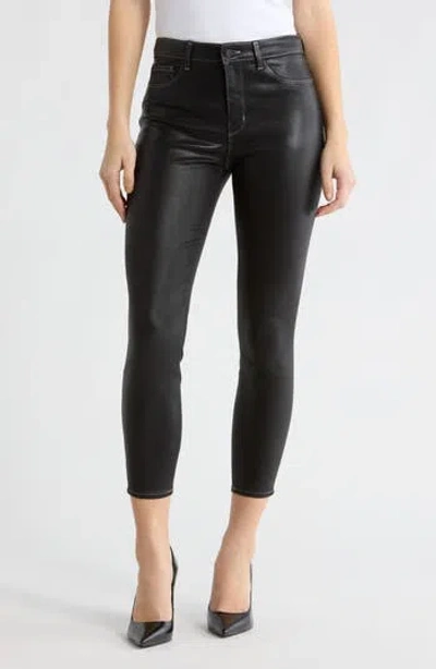 L'agence Margot Coated Crop Jeans In Black