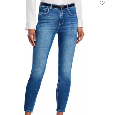 L'agence Margot Cropped Skinny Jeans In Baja In Blue