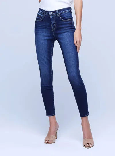 L'agence Margot High Rise Skinny Jean In Columbia In Blue