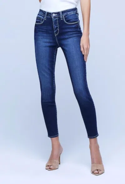 L'agence Margot High Rise Skinny Jean In Columbia In Blue