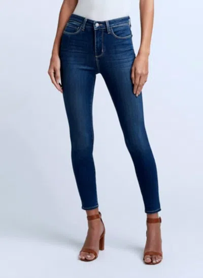 L'agence Margot High Rise Skinny Jean In Peralta In Blue