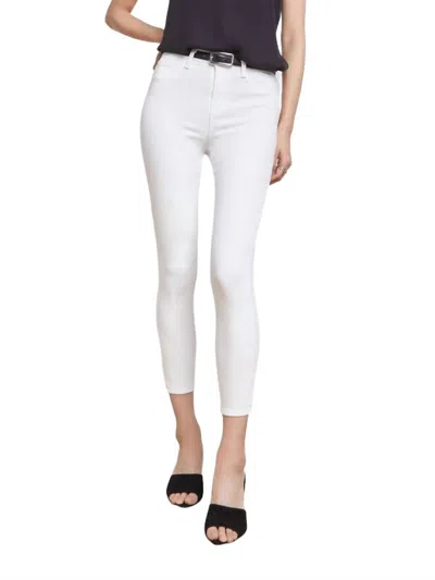 L'agence Margot High Rise Skinny Jeans In Blanc In White