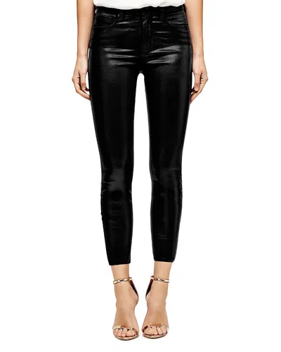 L'agence Margot Skinny Jeans In Black Coated
